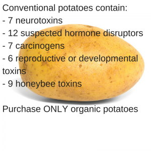 Consume organic potatoes